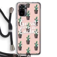 Cactus quote: Xiaomi Redmi Note 10 Pro Transparant Hoesje met koord
