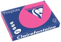 Clairefontaine Trophée Pastel, gekleurd papier, A3, 80 g, 500 vel, fluo roze - thumbnail