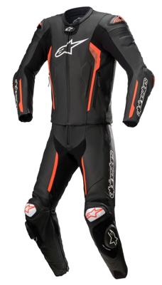 ALPINESTARS Missile V2 2PC Suit, 2-delig motorpak, Zwart-Rood Fluo