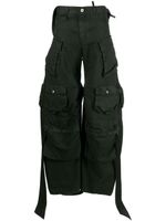 The Attico pantalon cargo Fern à taille basse - Vert - thumbnail