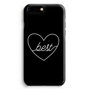 Best heart black: iPhone 8 Plus Volledig Geprint Hoesje