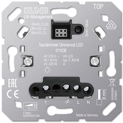 LED tastdimmer universeel LED Jung 1711DE