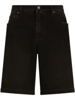 Dolce & Gabbana short en jean DG Essentials - Noir - thumbnail