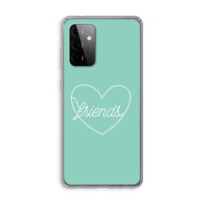 Friends heart pastel: Samsung Galaxy A72 Transparant Hoesje