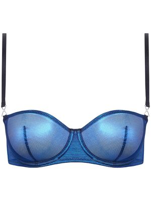 Maison Close soutien-gorge en tulle - Bleu