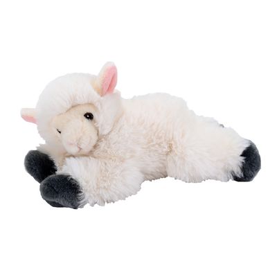 Pluche dieren knuffels schaap/lammetje van 18 cm