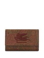 ETRO porte-clés à motif Pegaso en jacquard - Marron