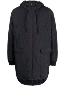 Emporio Armani veste matelassée à patch logo - Bleu