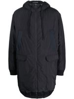 Emporio Armani veste matelassée à patch logo - Bleu - thumbnail