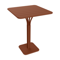 Fermob Luxembourg tuintafel hoog 80x80 cm Red Ochre