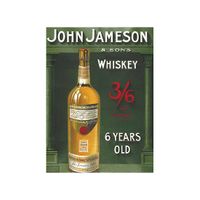 Metalen muurplaat John Jameson 30 x 40 cm   -