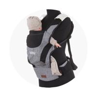 Chipolino Bobby Ergonomische Draagzak met Capuchon Grey