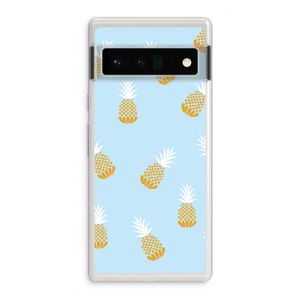 Ananasjes: Google Pixel 6 Pro Transparant Hoesje