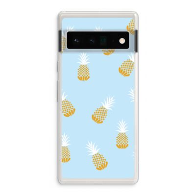 Ananasjes: Google Pixel 6 Pro Transparant Hoesje