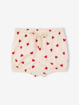 Short voor babymeisje van mesh vanille
