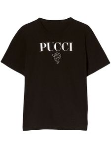 PUCCI t-shirt en coton à logo imprimé - Noir