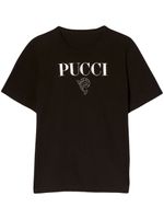 PUCCI t-shirt en coton à logo imprimé - Noir - thumbnail