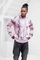 Carlo Colucci C10802 681 Sweater Heren - Maat M - Kleur: WitZwartRoze | Soccerfanshop