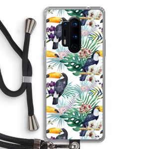 Tukans: OnePlus 8 Pro Transparant Hoesje met koord