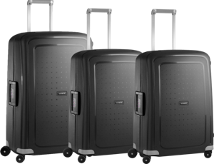 Samsonite S'cure Spinner 69+69+75cm Black kofferset