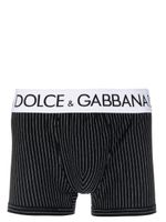 Dolce & Gabbana boxer à rayures - Noir - thumbnail