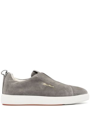Santoni chaussures de skate Gyan en daim - Gris