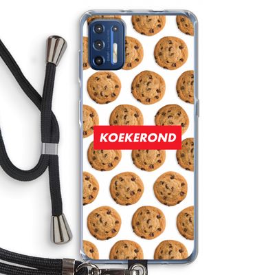 Koekerond: Motorola Moto G9 Plus Transparant Hoesje met koord