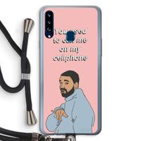 Hotline bling: Samsung Galaxy A20s Transparant Hoesje met koord