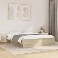 Bedframe zonder matras hout sonoma eikenkleurig 150x200 cm