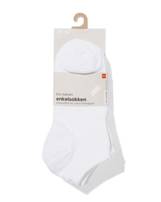 HEMA Heren Enkelsokken - 5 Paar Wit (wit)