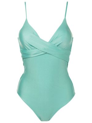 Lygia & Nanny maillot de bain Bianca à fronces - Bleu