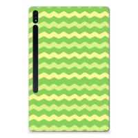 Samsung Galaxy Tab S7 Plus | S8 Plus Hippe Hoes Waves Green