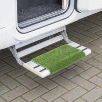 Opstapmat - groen - kunststof - 46 x 40 cm - antislip voor caravan/camper