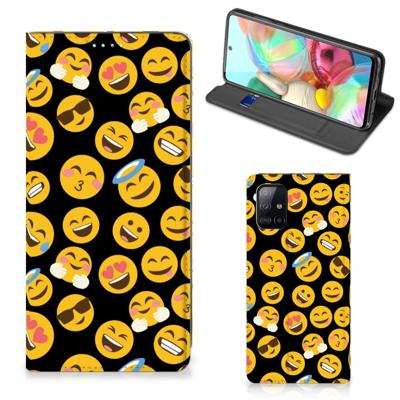 Samsung Galaxy A71 | Hoesje met Magneet | Emoji