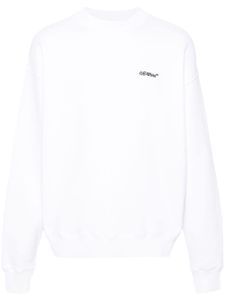 Off-White sweat Cam Arrows en coton biologique - Blanc