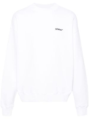 Off-White sweat Cam Arrows en coton biologique - Blanc