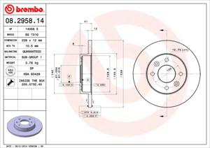 Brembo Remschijven 08.2958.14