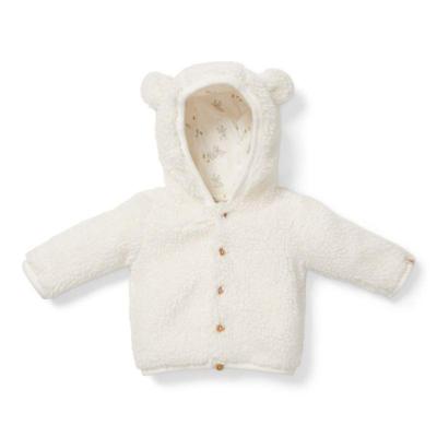 OUTLET Little Dutch teddy jasje Bunny Offwhite-98