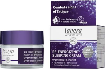 Lavera Re-energizing sleeping cream/nachtcreme bio EN-IT (50 ml)