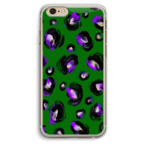 Green Cheetah: iPhone 6 Plus / 6S Plus Transparant Hoesje