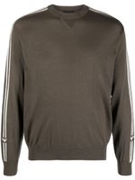 Emporio Armani pull en maille intarsia - Marron