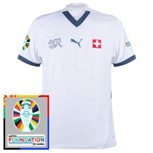 Zwitserland Shirt Uit 2024-2025 + Euro 2024 Badges