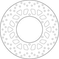 BREMBO Serie Oro remschijf, remschijven voor de moto, vast 68B407M4 BREMBO Serie Oro remschijf, remschijven voor de moto, vast 68B407M4
