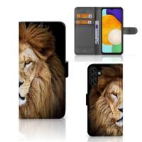 Samsung Galaxy A04s | Samsung Galaxy A13 5G | Telefoonhoesje | Met pasjeshouder | Leeuw