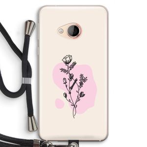 Roses are red: HTC U Play Transparant Hoesje met koord