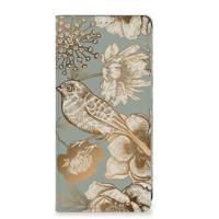 Smart Cover voor Samsung Galaxy S24FE Vintage Bird Flowers