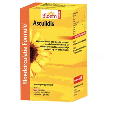 Bloem Asculidis Bloedcirculatie 100Capsules Bloem Asculidis Bloedcirculatie 100Capsules