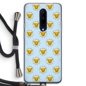 Leeuwenkoppen: OnePlus 7 Pro Transparant Hoesje met koord
