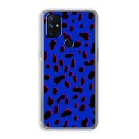 Blue Leopard: OnePlus Nord N10 5G Transparant Hoesje