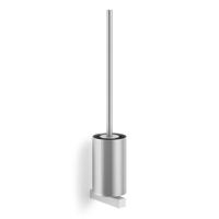 Zack Carvo Toiletborstelhouder - open - wandmontage - geborsteld RVS 40487